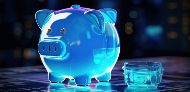 Piggy bank cost savings