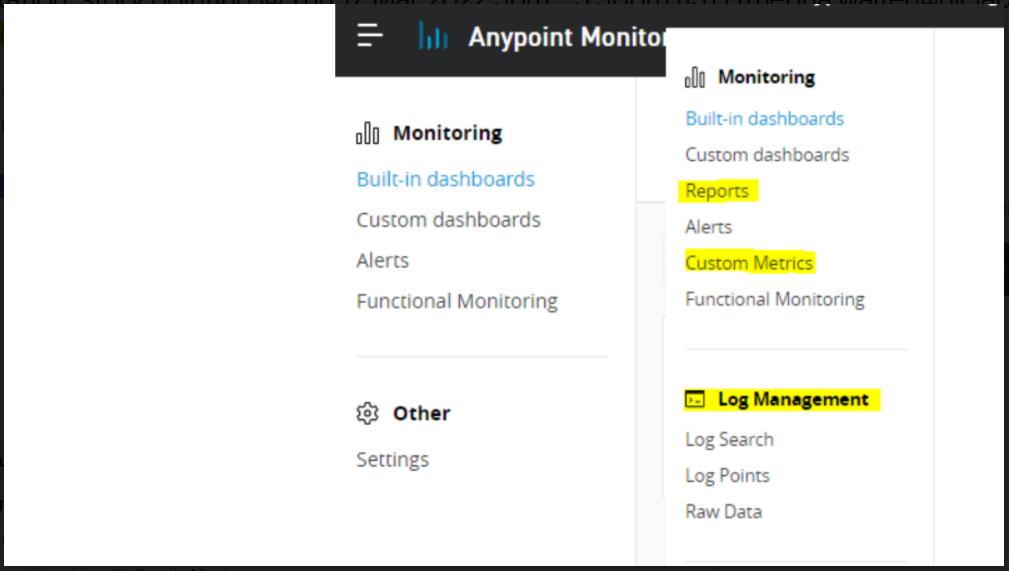 Anypoint Monitoring Built-in dashboards, Custom Dashboards and Alerts