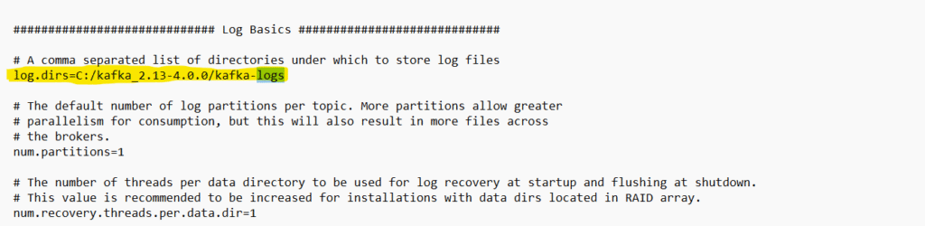Kafka logs