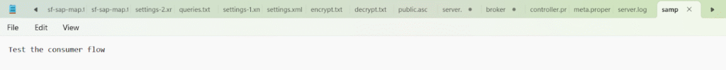Kafka message success