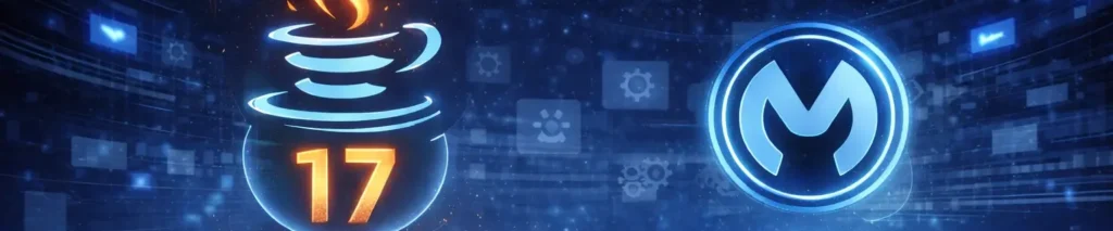 Java 17 Upgrade Automation banner showing automated modernization of MuleSoft applications on a dark technology background