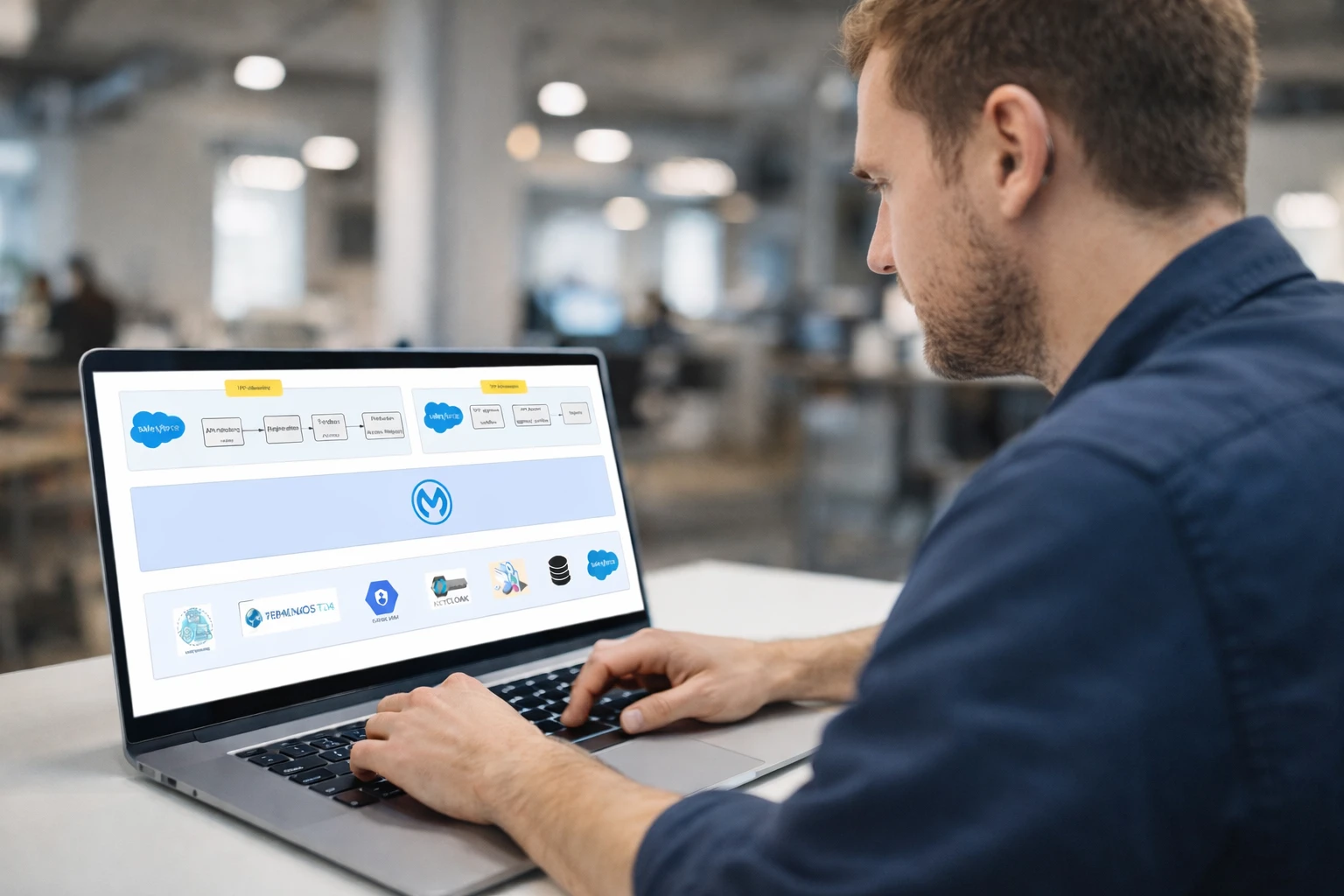 developer working in open banking